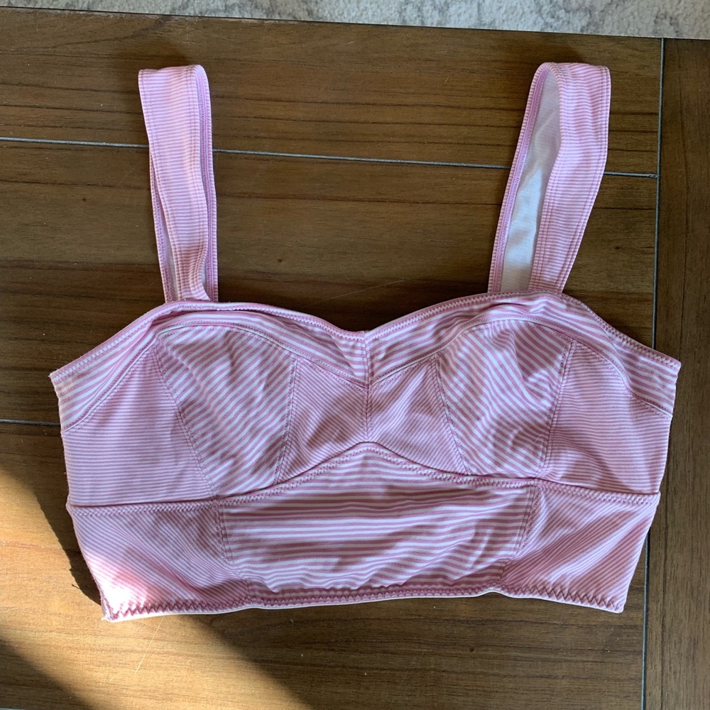 Super Cute Pink and White Free People Bandeau